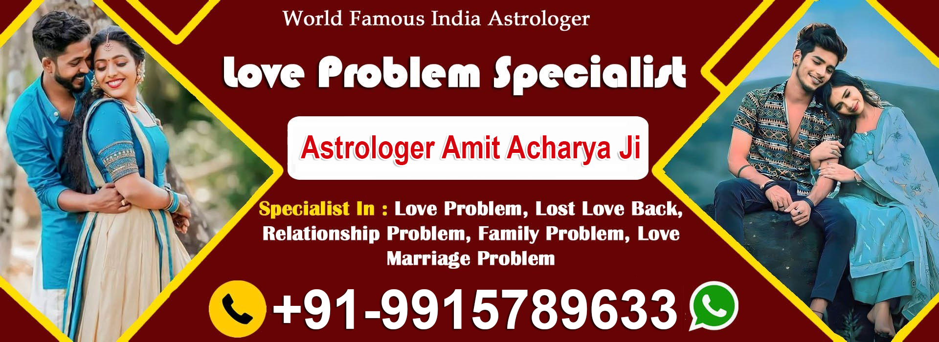 World Famous Astrologer Amit Acharya Ji +91-9915789633